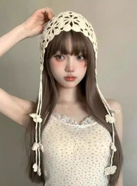 流苏针织帽女2026年新款编织帽
