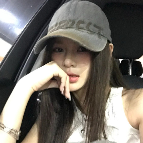 美式复古字母灰色棒球帽女高级感宽檐大头围显脸小百搭鸭舌帽子男 - 图3