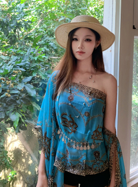 沙滩披肩女海边防晒外搭高级感