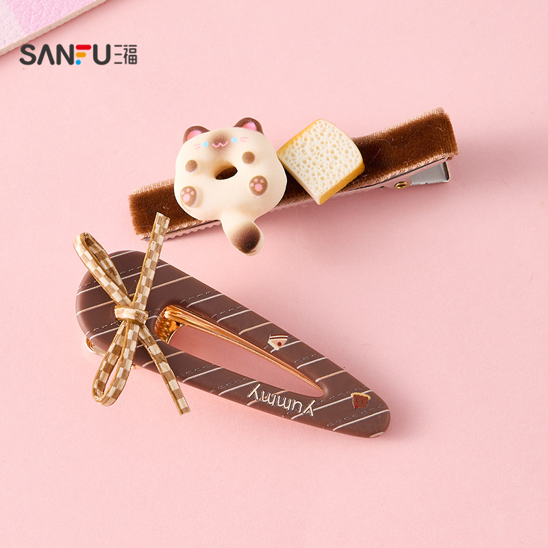 三福面包猫多款鸭夹一对 可爱时尚休闲发饰配饰发夹848085,淘宝优惠券,粉丝福利购,淘宝优惠卷
