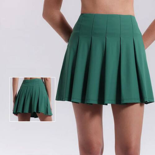 High waisted fake two pleated tennis skirts 高腰假两件百褶裙 - 图0