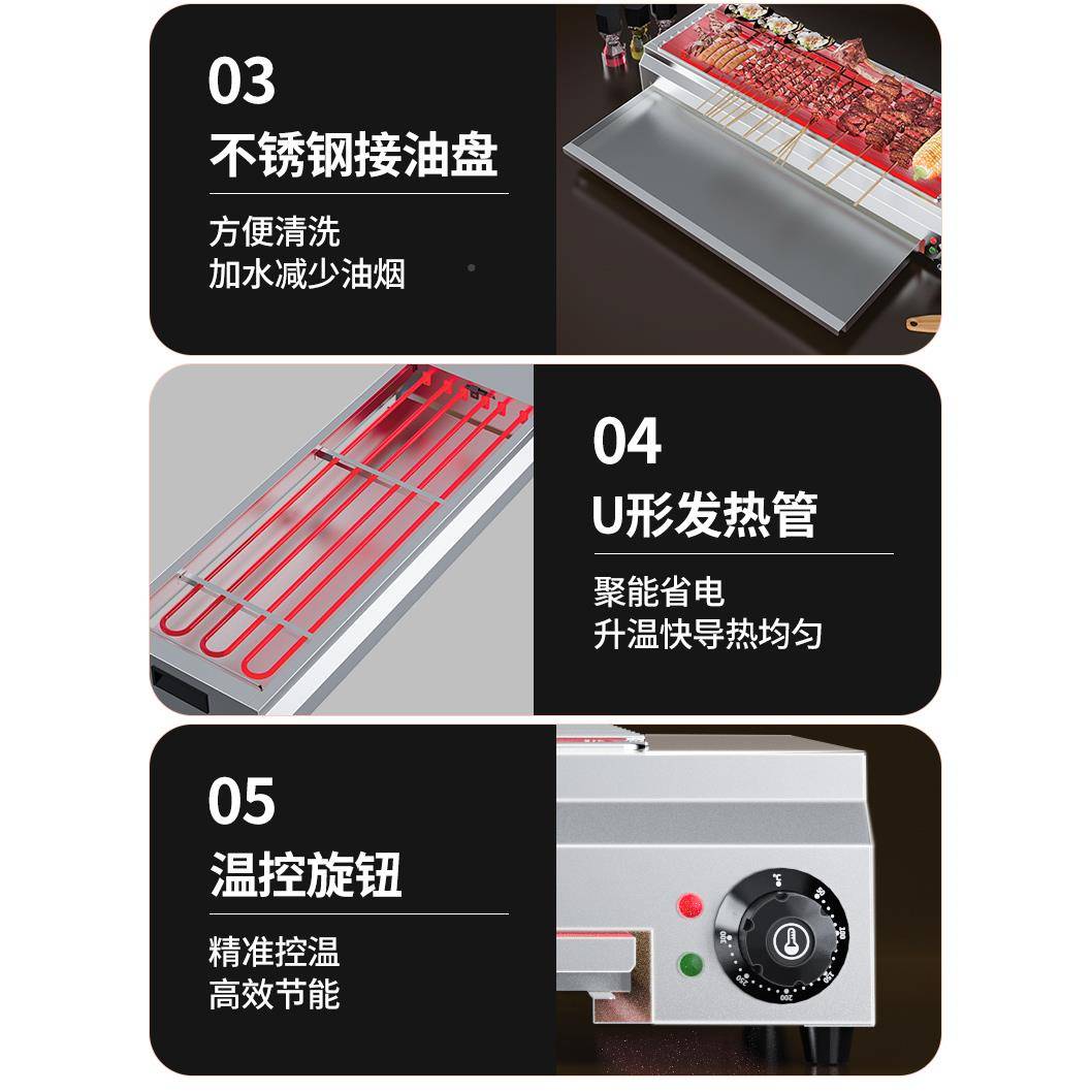 Lan BBQ oven barbecue electromechanical OGK oven pavilion skewers artifact grilled fish and mutton skewers sausage machine raw consumption