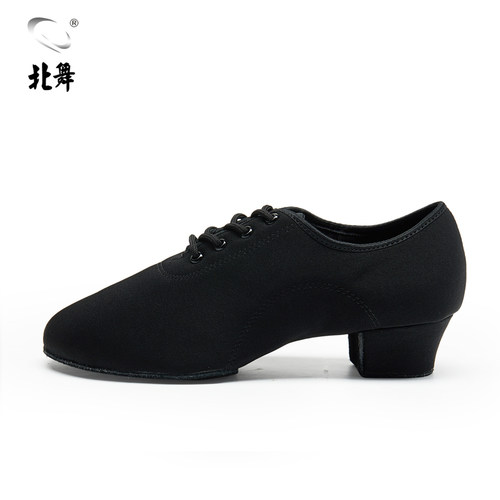 速发室内拉丁舞教谊鞋成人男舞交师跳舞舞鞋 - 图1