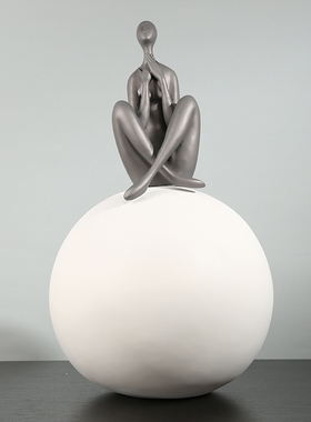 速发轻奢极简抽象人物雕塑摆意简约样件间别墅酒店创板艺术品装饰