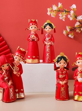 速发故宫摆件家居装饰品送蜜闺结婚礼高物档中式婚礼卧室摆件酒柜