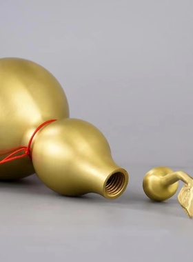 速发铜葫芦纯铜挂饰开盖挂心装摆砂八卦五钱空件新中式工艺品朱件