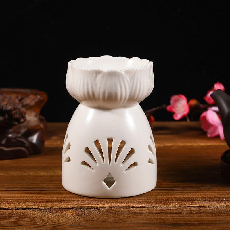 速发精油灯炉薰灯复古陶瓷香薰炉室内客厅香熏香卧室防干烧扇形,淘宝优惠券,粉丝福利购,淘宝优惠卷