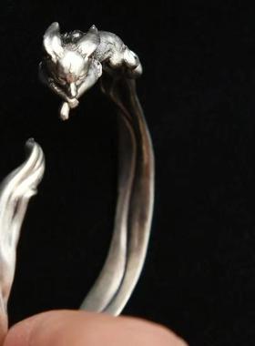 原创设计手工九尾狐手镯狐狸国风个性时尚百搭送女友闺蜜礼物