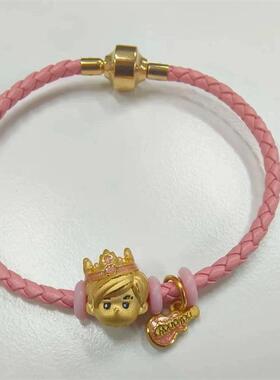 周杰伦周边周同学转运珠皇冠吉他情侣个性精致手链粉丝男女款