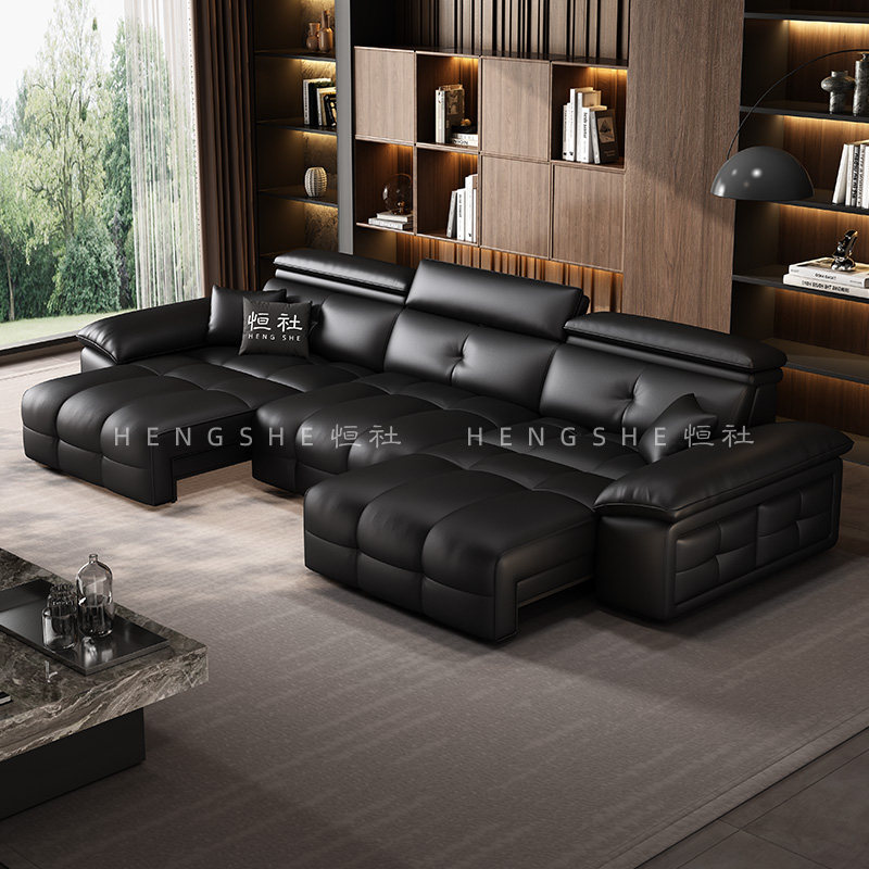 恒社意式极简劳伦斯智能电动沙发客厅语音伸缩零靠墙真皮功能沙发,淘宝优惠券,粉丝福利购,淘宝优惠卷