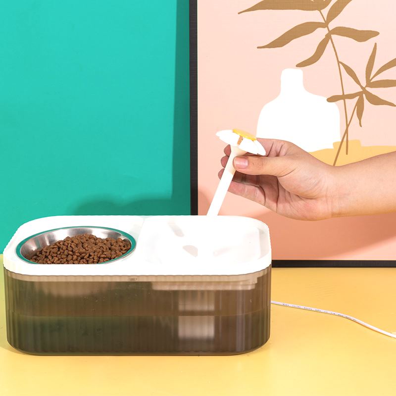 Xiaohua automatic double bowl water dispenser water dispenser electric high-value cat food utensils water utensils pet intelligent feeding equipment