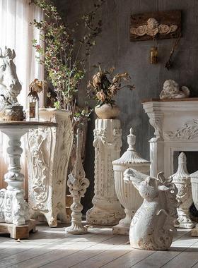 欧法式复古创意大马头家居摆件玄关客厅酒店大堂装饰摆设马到成功