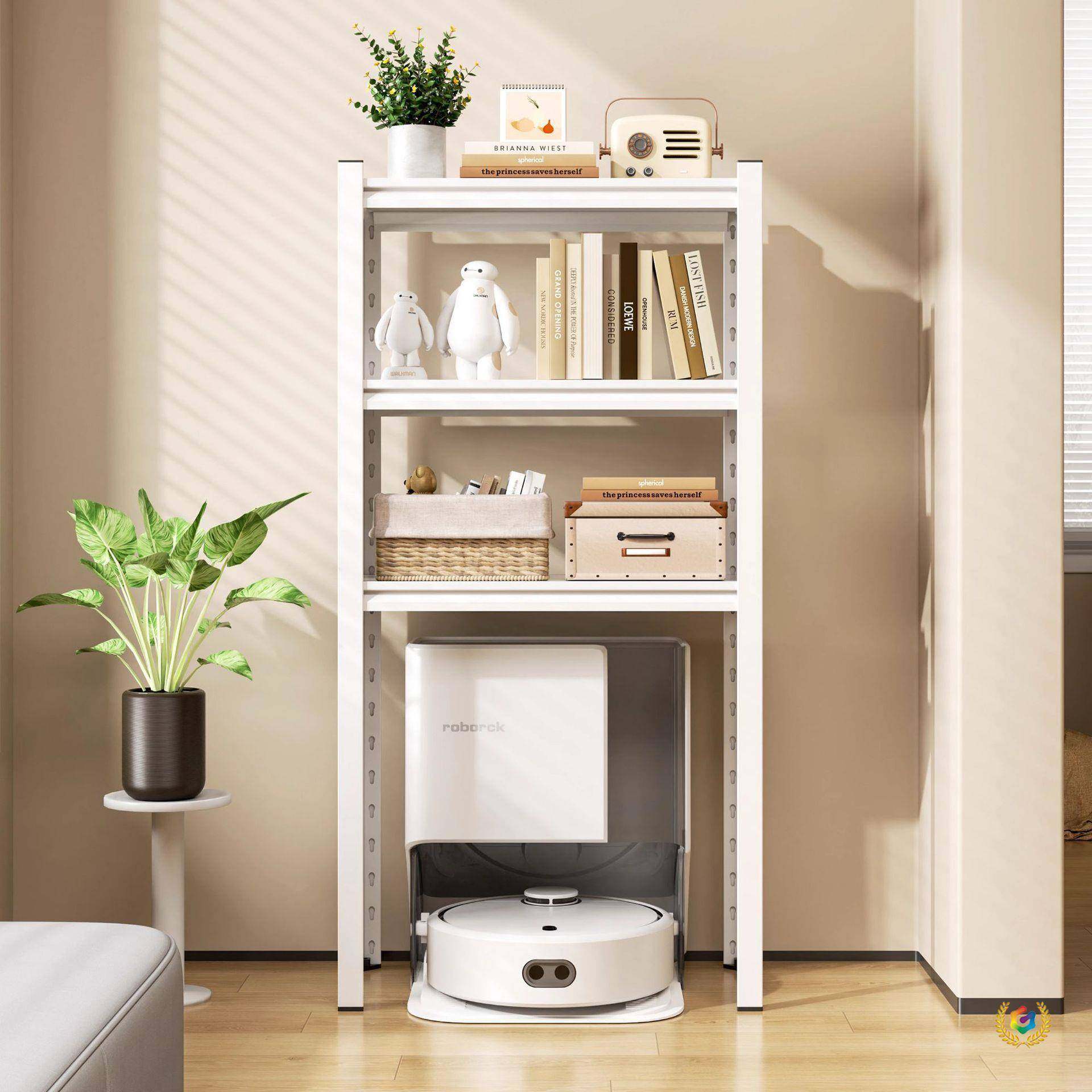 猫置?扫地机器人物架F$p$p$pb简易书架卧室客水厅收纳柜饮机下空,淘宝优惠券,粉丝福利购,淘宝优惠卷