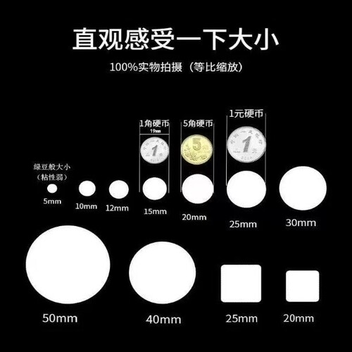 透明圆形封口贴彩盒礼品盒封箱贴强粘PET不干胶贴纸小圆标贴现货 - 图2