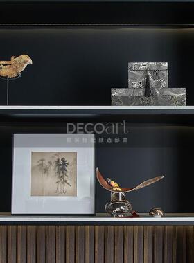 地高家居样板房大平面客厅沙发侧柜摆件6套场景组合软装设计搭配