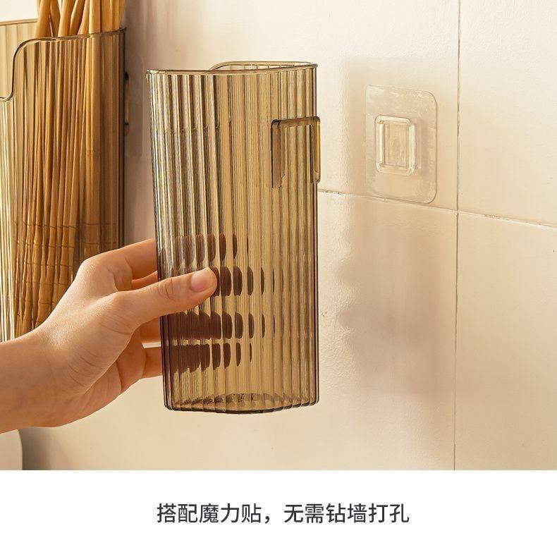 家用壁挂收纳盒挂厨房冰箱杂物吸管勺子筷子免打孔悬挂式筷子桶,淘宝优惠券,粉丝福利购,淘宝优惠卷