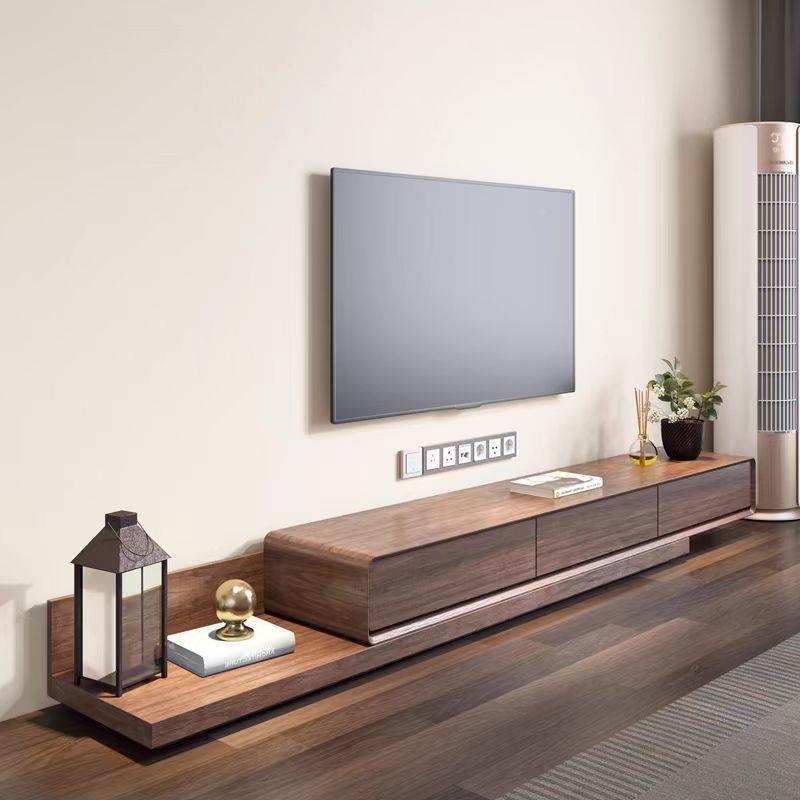 f6ZC6MB4mL电E视伸柜茶几组合可伸柜缩现代简约拉小户型地带抽屉 - 图2