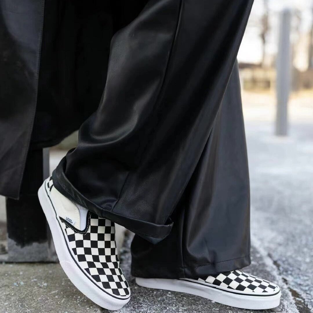 Vans范斯 Asher黑白棋盘格夏日一脚蹬男女帆布鞋 VN000VOSAPK现货,淘宝优惠券,粉丝福利购,淘宝优惠卷