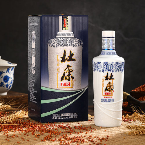 杜康酒 浓香型白酒老窖尊享纯粮食 白酒 50度500ml*6瓶整箱官方店 - 图0