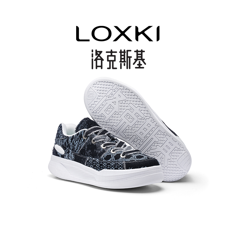 LOXKi洛克斯基Alpha小圆鞋Lite帆布款潮鞋百搭休闲板鞋男款春秋新