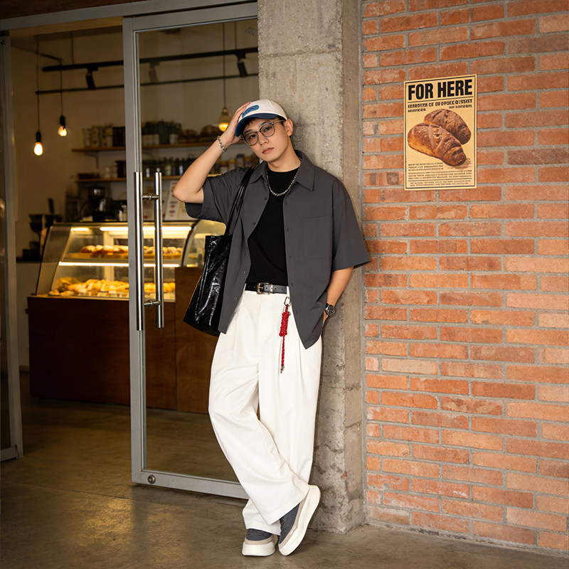 LOXKi洛克斯基男鞋板鞋男春秋潮鞋经典百搭增高休闲鞋 明星同款