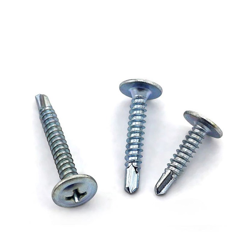 速发国标镀锌十尾大扁头钻字自攻自钻尾燕钉螺钉 大圆头华司螺丝 - 图2