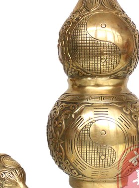 速发纯铜开口铜装芦镇宅八卦葫芦挂件开盖卧心空室家居葫饰品福禄