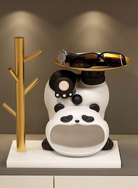 速发入户收玄熊件纳关客厅摆猫装饰品鞋柜酒柜高档乔迁新居礼物