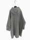 Coriano winter counter same style dark gray hooded large off-shoulder reversible coat FY2978(UNE)F