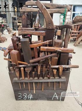 怀旧老物件木匠工具民俗传统木工用具鲁班工具70年代摆件刨子墨斗