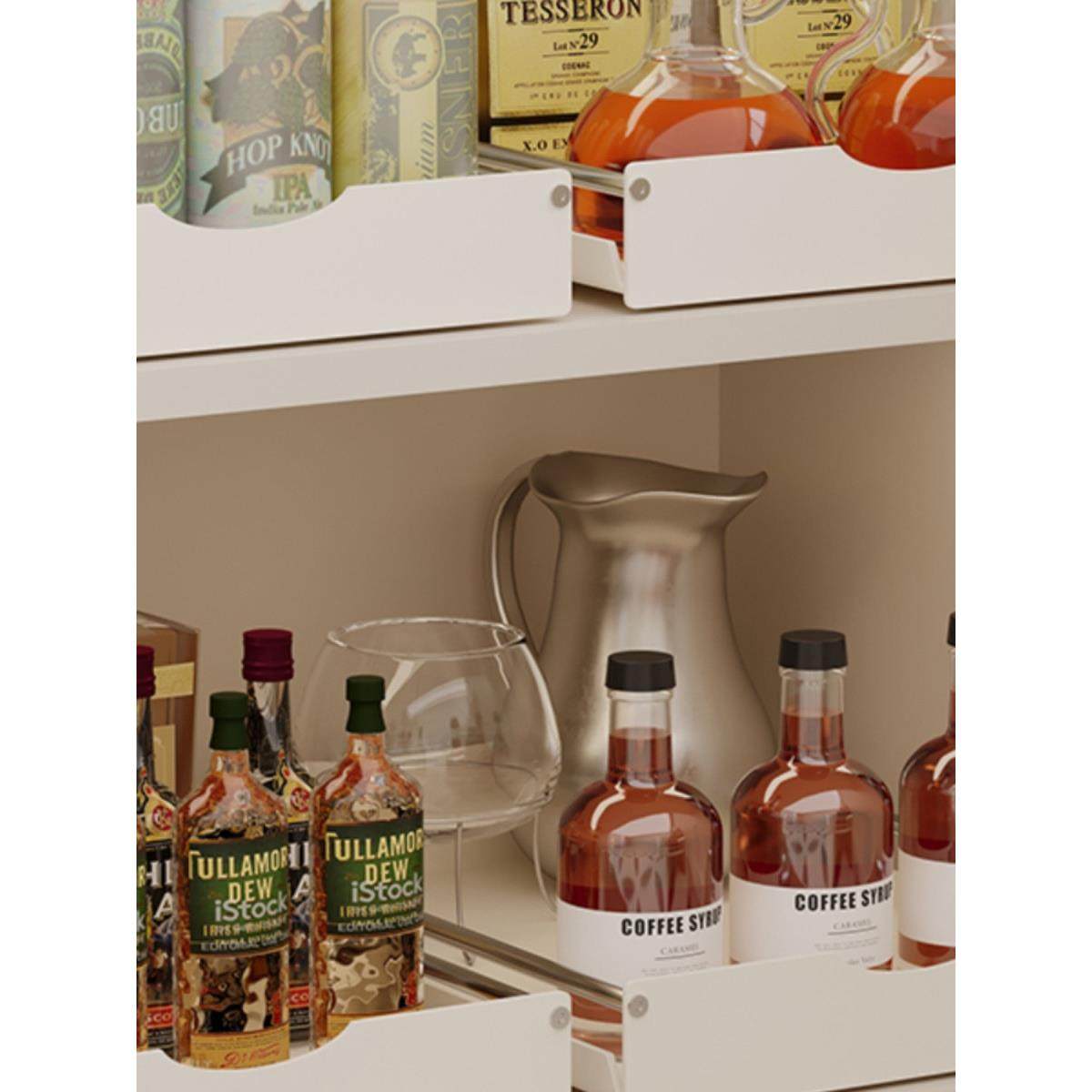 橱柜收纳抽屉整理滑动托盘Pp塑料收纳篮家用收纳篮橱柜收纳拉篮,淘宝优惠券,粉丝福利购,淘宝优惠卷