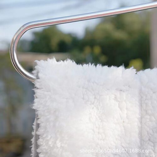 衣架粗加厚加大304不锈钢实心加硬超长大号晒被子晾床单浴巾被套 - 图2