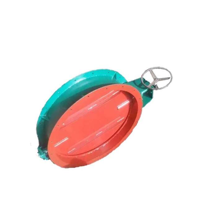 Hebei DN300 manual butterfly valve carbon steel welding flange connection pipe ventilation valve