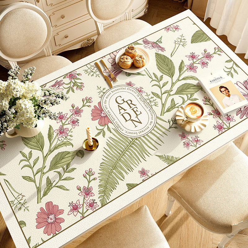 速发餐桌垫防油防水美式长方形壁纸轻奢高级感家用pvc防烫耐高温,淘宝优惠券,粉丝福利购,淘宝优惠卷