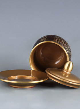 速发古沉纯铜供杯杯太水八卦净水杯供佛圣水杯道家神像三清极水碗