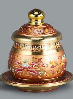 速发纯铜佛具套全供佛用品家用神套供装香炉供水杯佛前供佛灯