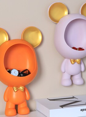 创意装饰a入户挂钩门口钥匙收纳摆件置物盒置物架挂架墙面玄关壁