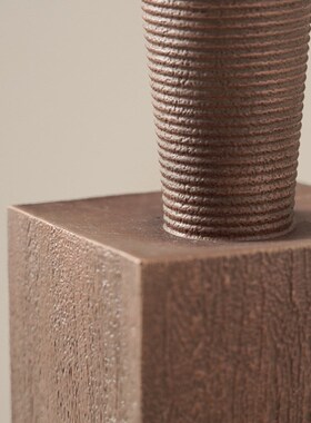 速发饰品/简约创意螺纹树脂摆件 样板客间厅玄关桌面艺术装新品