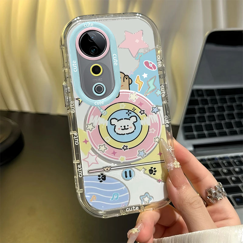 音乐小狗适用vivos30promini手机壳s20新款s19防摔s18E全包镜头s17pro可爱10E卡通16硅胶15E女12旋转支架外壳 - 图3