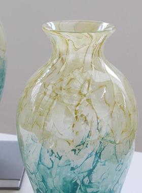 现代简约墨纹花面BX7-25-0瓶渐变小鲜花台家居口样板房装饰工艺水