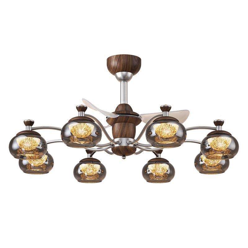 法古风客厅主灯美式卧复古室护式眼风扇灯Lighting轻奢玻璃餐厅柿,淘宝优惠券,粉丝福利购,淘宝优惠卷