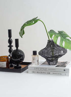 样板房客厅茶几摆件套装高级感桌面组合仿真花摆设轻奢高档装饰品