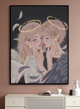 速发天油座数字油涂填充手绘丙烯手工画画色填色秤彩画治癒系画画