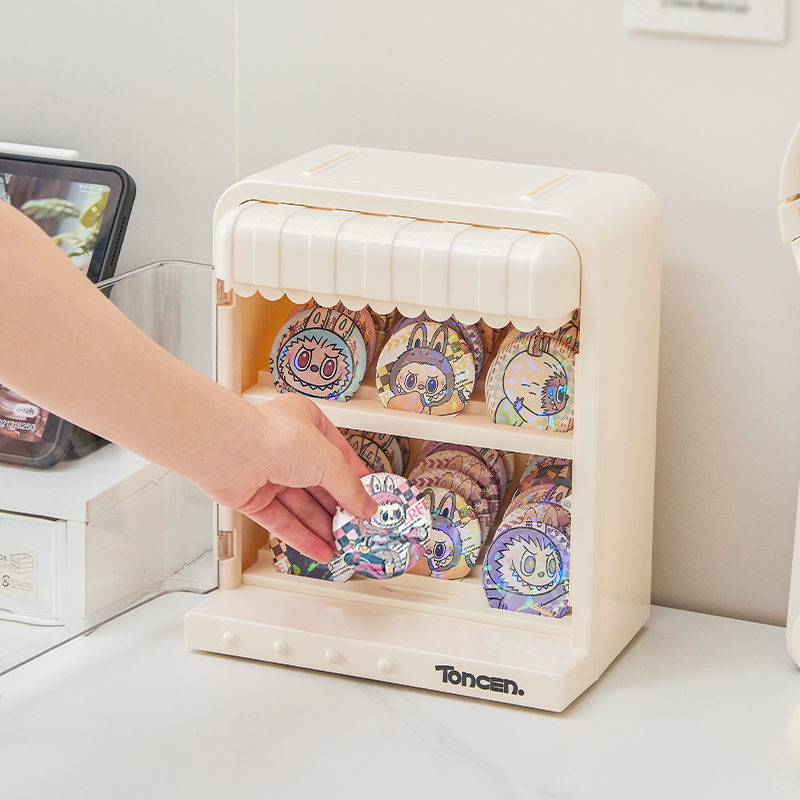 RMAX吧唧展示架挂墙亚克力多层置物架痛桌好物周边徽章谷子收纳盒 - 图0