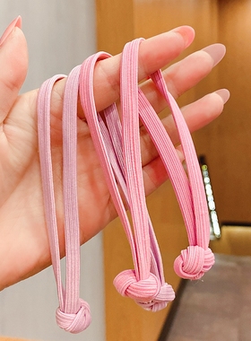 打结橡皮筋高弹力发圈中国结发绳