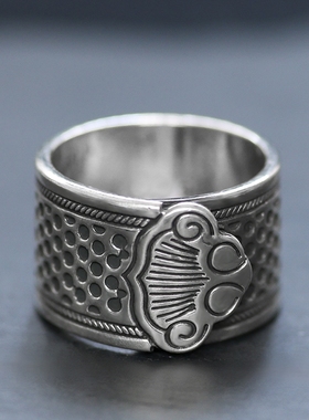 祥云戒指顶针防滑防扎手民族裁布