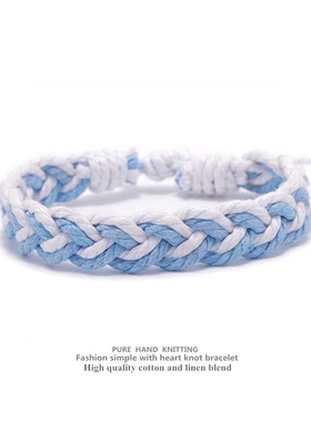 手绳爆款棉绳棉麻手錬简约手工i