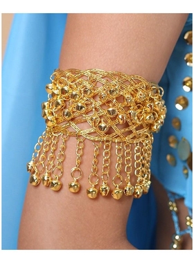 开口铃铛宽手镯手环臂镯西域流苏