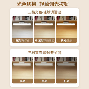 飞利浦led酷毙台灯书桌充电台灯大学生宿舍专用护眼灯床头灯磁吸