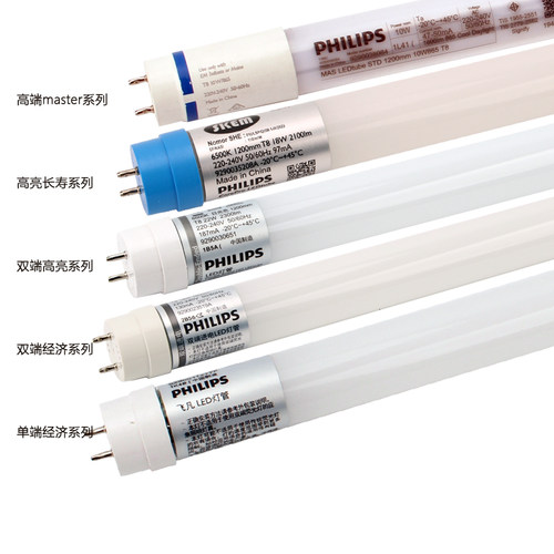 飞利浦LED灯管T8节能长条形日光灯管单双端进电0.6米1.2米18W高亮 - 图3